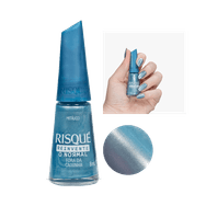 Esmalte Risqué Reinvente Azul Metálico Fora da Caixinha