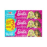 Kit Gel Dental com Flúor Morango Barbie Condor Kids