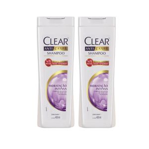 Kit Anticaspa Clear Women Hidratação Intensa Shampoo 400ml 2 Unidades