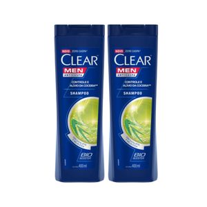 Kit Clear Men Anticaspa Controle Coceira Shampoo 400ml 2 Unidades