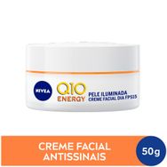 Creme Facial Antissinais Dia NIVEA Q10 Plus C FPS15 50g