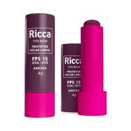 Protetor Solar Labial Ricca FPS15 Amora