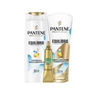 Kit Pantene Equilíbrio Shampoo 300ml + Condicionador 250ml + Ampola de Tratamento 15ml