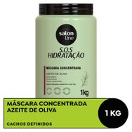 Máscara SOS Hidratação Azeite de Oliva Salon Line 1kg