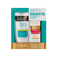 Kit L'Oréal Expertise Protetor Solar Corporal FPS30 200ml + Protetor Solar Facial Antirrugas 25g