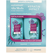 Kit Alta Moda Keratin Impact Shampoo e Condicionador 300ml