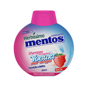 Shampoo Herbissimo Mentos Yogurt Morango 300ml