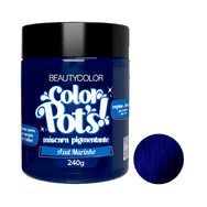 Máscara Pigmentante Color Pot's Beauty Color Azul Marinho 240g