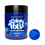 Máscara Pigmentante Color Pot's Beauty Color Azul Royal 240g