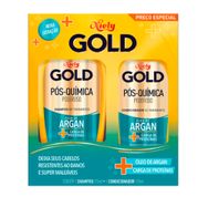 Kit Pós Química Niely Gold Shampoo e Condicionador