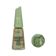 Esmalte Verde Metálico Risqué Bridgerton Uma Abelha Me Contou