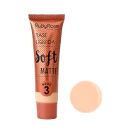 Base Líquida Ruby Rose Soft Matte Nude 3 29ml
