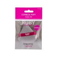 Esponja Ruby Kisses Pó Triangular Rosa E Cinza Puf09br