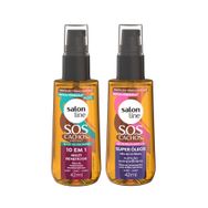 Kit Salon Line 2 Óleos de Tratamento 42ml SOS Cachos Super Óleos e Multibenefícios