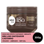 Máscara Capilar Matizadora Salon Line Meu Liso Castanho 300g