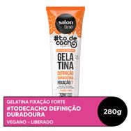 Gelatina Capilar Salon Line Fixação Forte #todecacho Estilização 280g