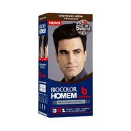 Tonalizante Masculino Biocolor Homem Bozzano Castanho Médio