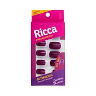 Unhas Ricca Autoadesivas Roxo Ametista (1981)