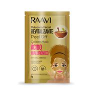 Máscara Facial Raavi Revitalizante Peel Off Golden Mask com Ácido Hialurônico 8g