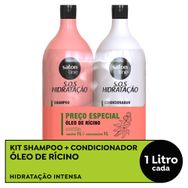 Kit Salon Line SOS Hidratação Turbinado Shampoo 1000ml + Condicionador 1000ml