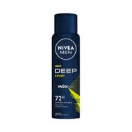 Desodorante Antitranspirante Nivea Men Aerossol Deep Sport MaxxTech Carvão Ativado 150ml
