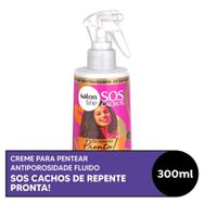 Creme para Pentear SOS Cachos De Repente Pronta! Fluido Salon Line 300ml