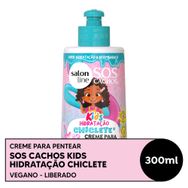 Creme para Pentear Salon Line Chiclete SOS Cachos Kids Hidratação 300ml