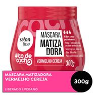 Máscara Matizadora #todecacho Vermelho Cereja 300g