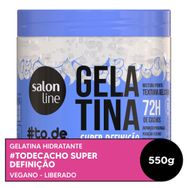 Gelatina #todecacho Super Definição Hidratante Salon Line 550g