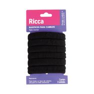 Elástico Ricca Grosso Black 6 Unidades