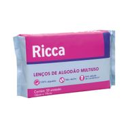 Lenço Ricca de Algodão Multiuso 50 Unidades