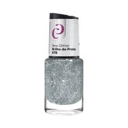 Esmalte Cora New Glitter Brilho de Prata