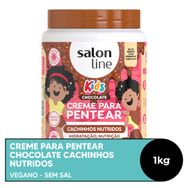 Creme para Pentear Cachinhos Nutridos Kids Chocolate Salon Line  1kg