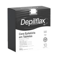 Cera Epilatória Depilflax Tablete Negra 500g