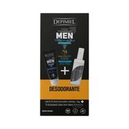 Kit Depimiel Creme Depilatório Corporal Men 120g + Desodorante Spray Zephy 100ml