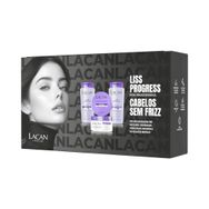 Kit Lacan Shampoo + Condicionador + Máscara Liss Progress 300ml
