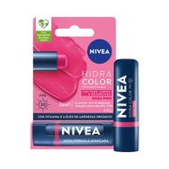 Hidratante Labial Nivea Hidra Color Rosa Pink 4,8g