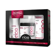 Kit Eico Shampoo 300ml + Máscara 300g + Acidificante 190ml Tratamento Obrigatório