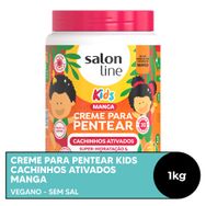 Creme para Pentear Kids Cachinhos Ativados Manga Salon Line 1kg
