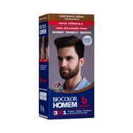 Tonalizante Masculino Biocolor Homem Bozzano Castanho Médio