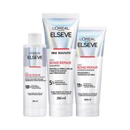 Kit Elseve Shampoo 250ml + Condicionador 200ml + Pré-shampoo 200ml Bond Repair