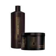 Kit Sebastian Dark Oil Shampoo 1000ml + Máscara 500ml