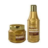 Kit Especial Banho de Verniz Forever Liss Shampoo 300ml + Máscara 250g