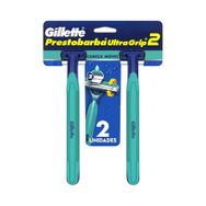 Aparelho de Barbear Gillette Prestobarba UltraGrip 2 Cabeça Móvel 2 Unidades