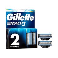Carga para Aparelho de Barbear Gillette Mach3  2 Unidades