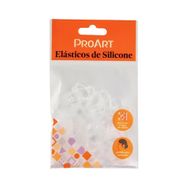 Elástico para Cabelo Proart Silicone Transparente G 100 Unidades