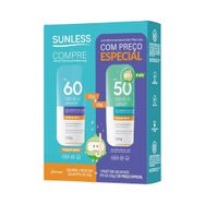 Kit Sunless Protetor Solar FPS 60 120g + Kids FPS 50 120g