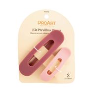 Kit Presilha Proart Plana Rosa e Vinho 2 Unidades
